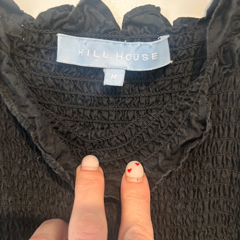 Hill House Black Ruffled Maxi Dress size medium - Picture 6 of 7